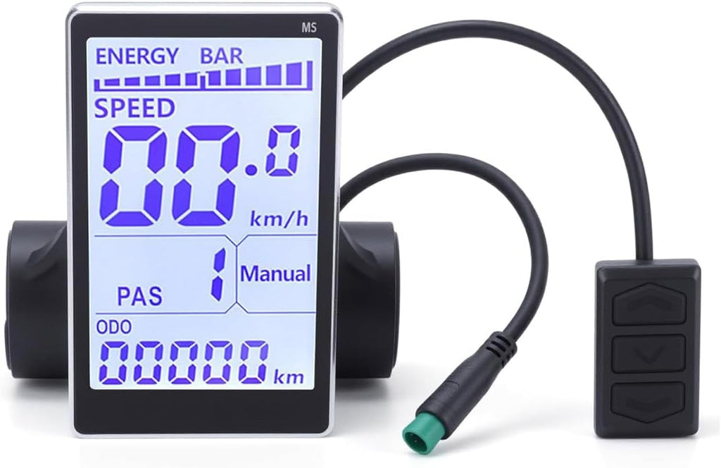 Electric Bike LCD Display Meter, M5 Waterproof LCD E Bike Display
