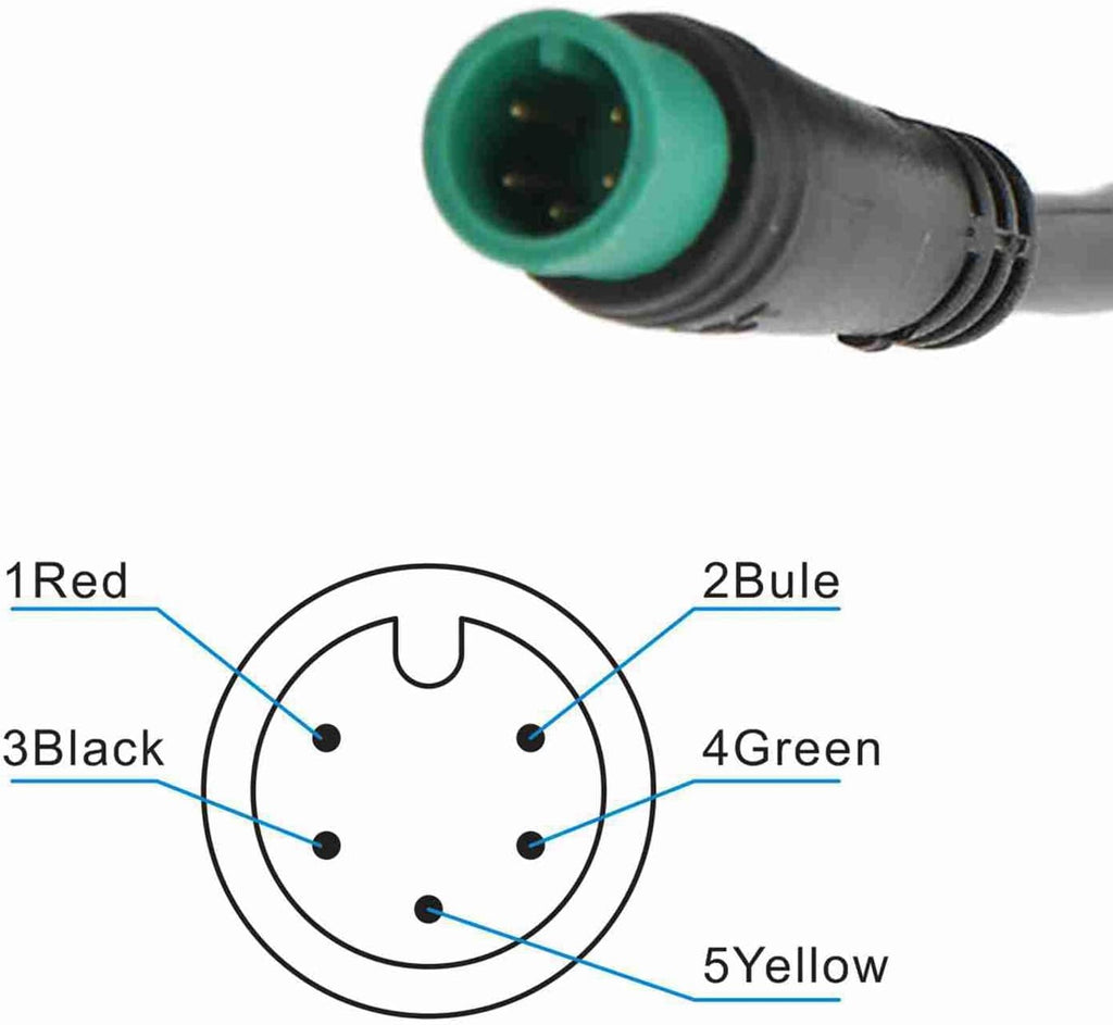 Electric Bike LCD Display Meter, M5 Waterproof LCD E Bike Display