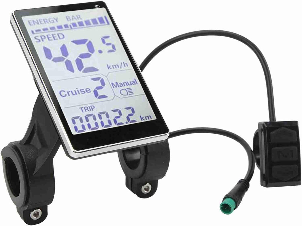 Electric Bike LCD Display Meter, M5 Waterproof LCD E Bike Display