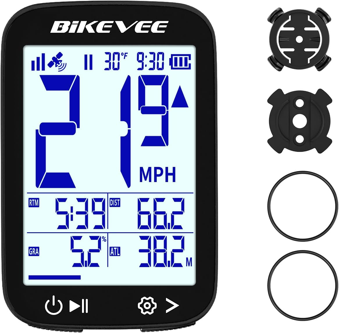 Bike Speedometer GPS Wireless Cycling Computer – Auto Start/Stop