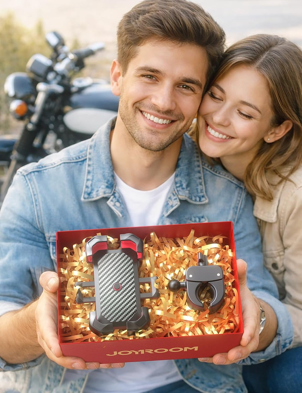 Motorcycle Phone Mount, [1s Auto Lock][100mph Military Anti-Shake] Bike Phone Holder